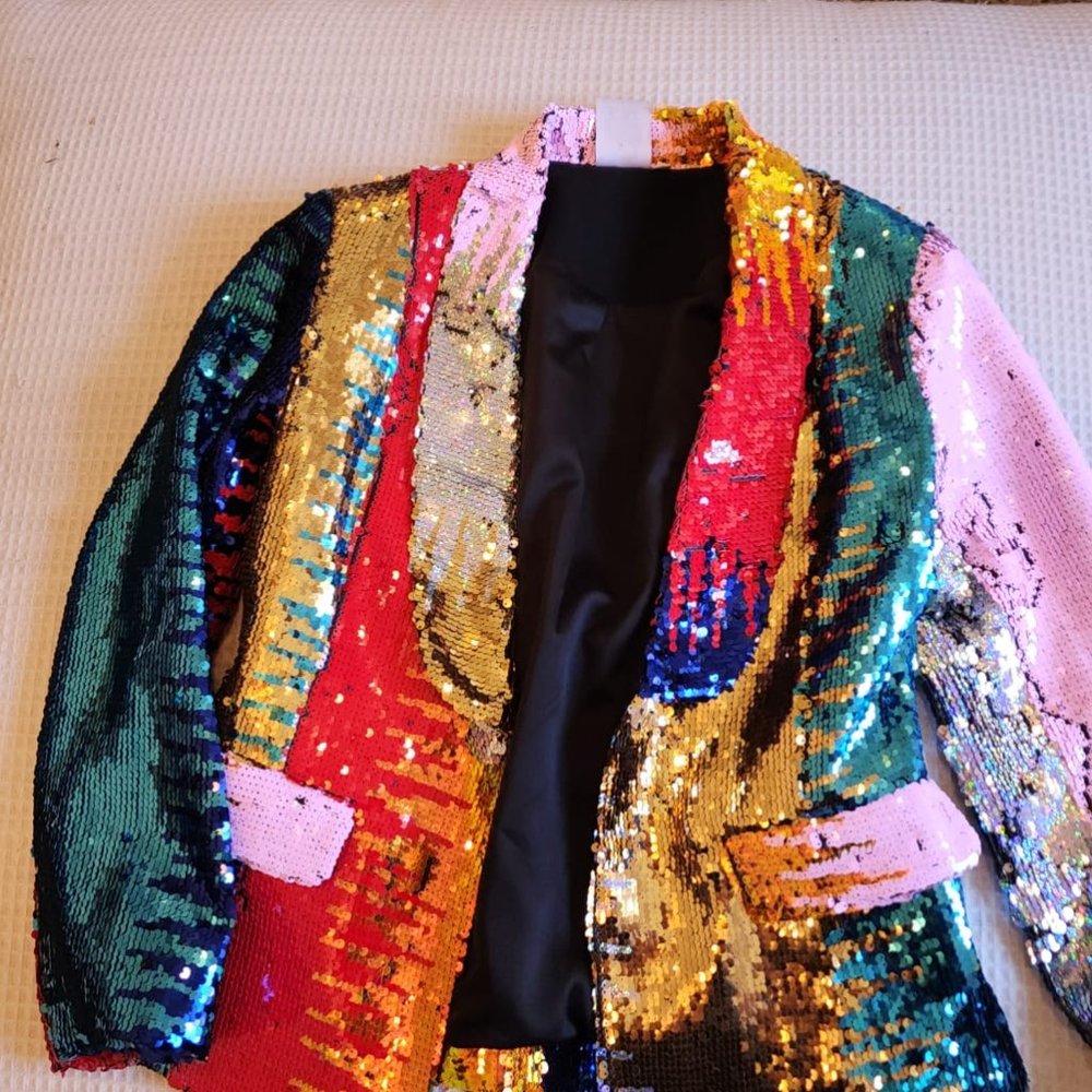 Queen of Sparkles Rainbow sequinsblazer